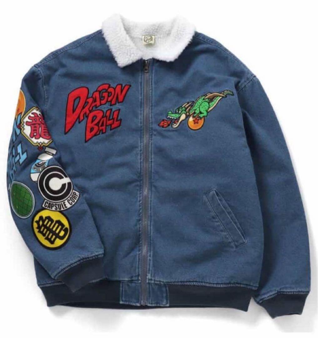 BREEZE ドラゴンボールコラボ　デニムボアジャケット　Lサイズ　大人サイズ