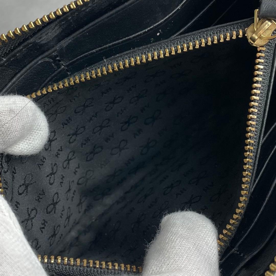 入手困難✨ アニヤハインドマーチ 長財布 ラウンドファスナー アイ eye 黒色