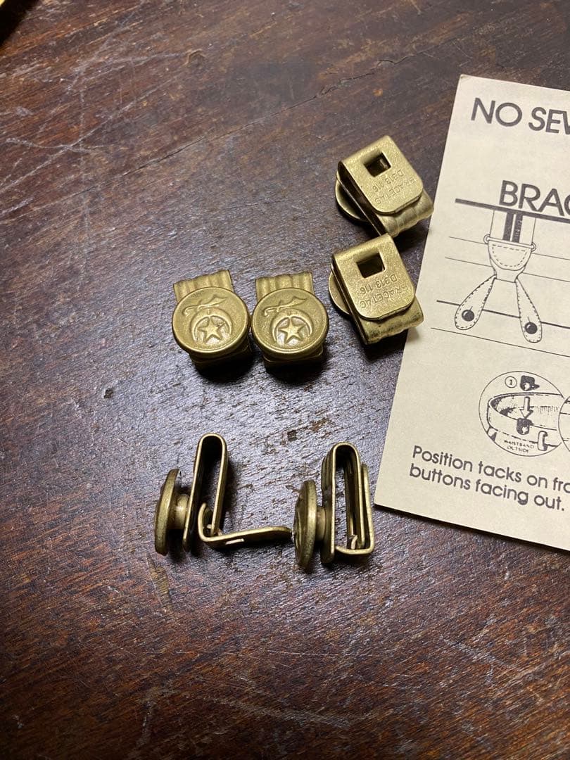 40s'50s'ビンテージ シュライナー サスペンダーボタン チェンジボタン