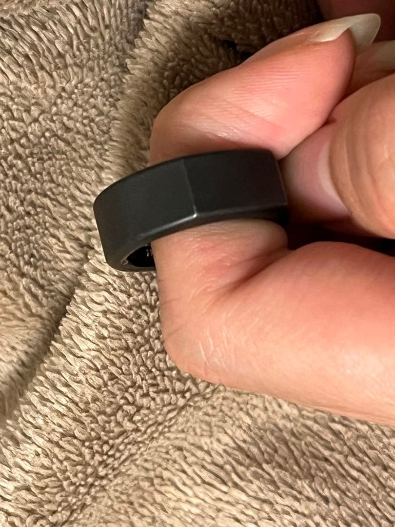 値下げ★【美品】Ouraリング ブラック 充電ケーブル付き