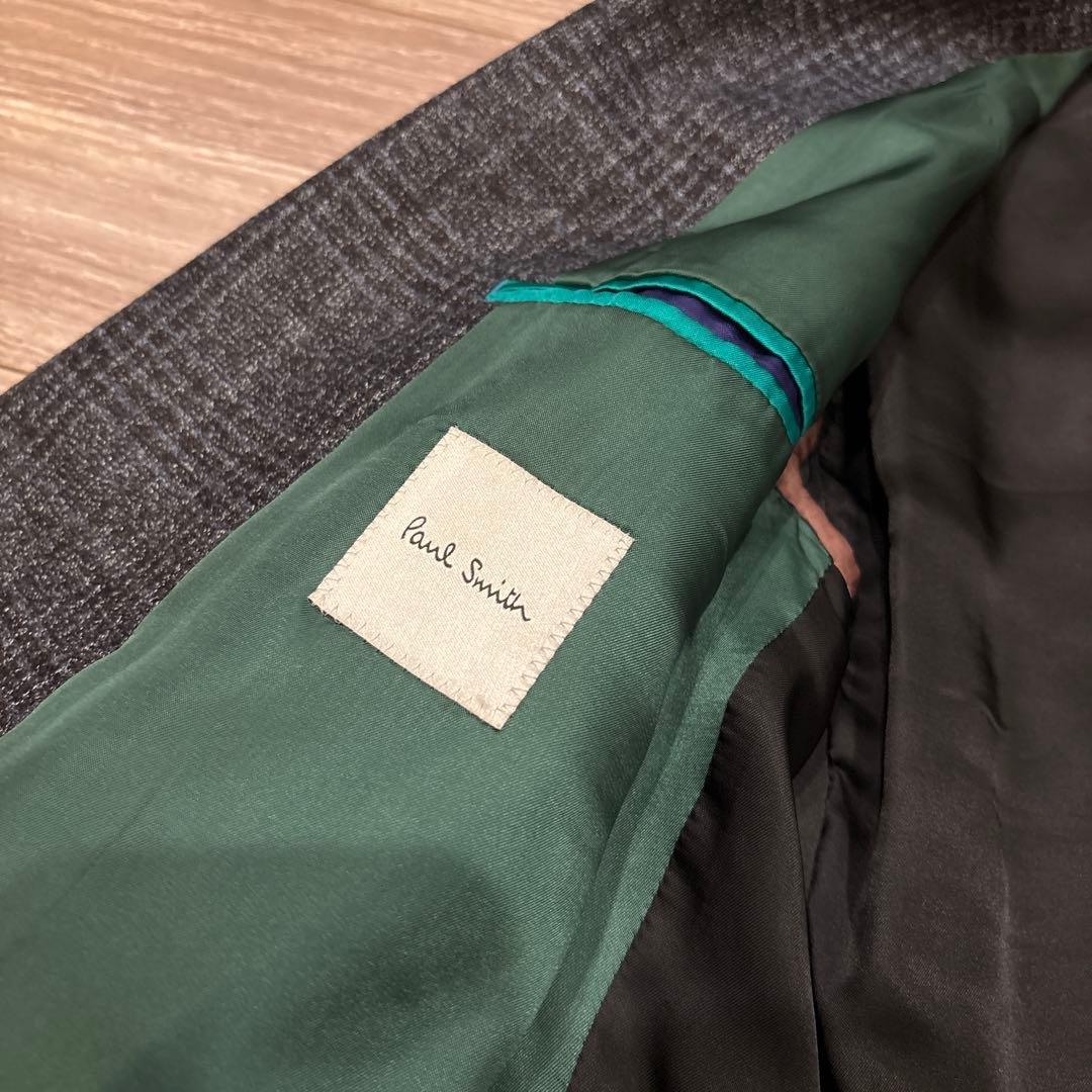 【美品】Paul Smithチェック柄 テーラードジャケット