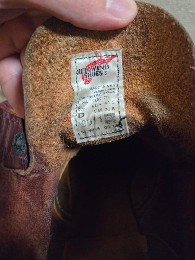 RED WINGブーツ