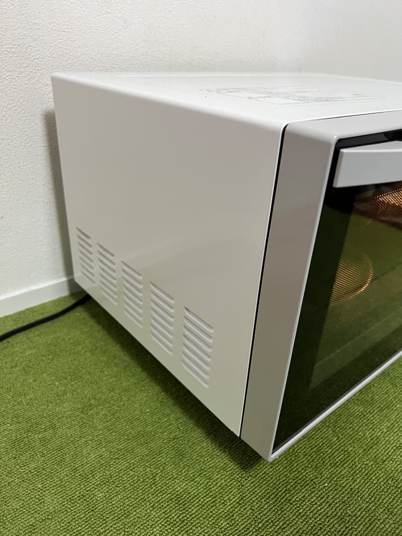 山善 オーブンレンジ 縦開き ホワイト 電子レンジ 2018年製