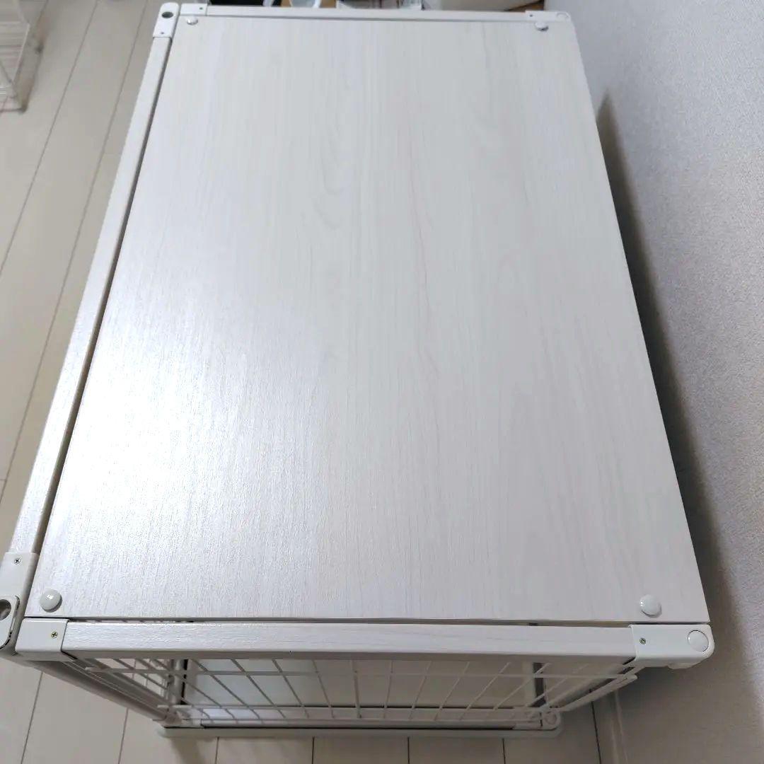 値下　美品　アイリスオーヤマ PIWS-960　ホワイト　木目調 サークル　犬猫