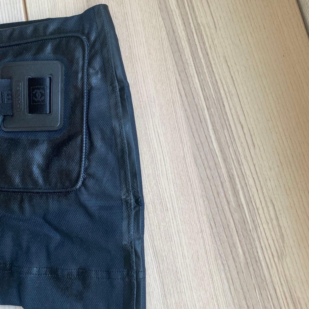 CHANEL ブラック ミニ　スカート　スポーツライン
