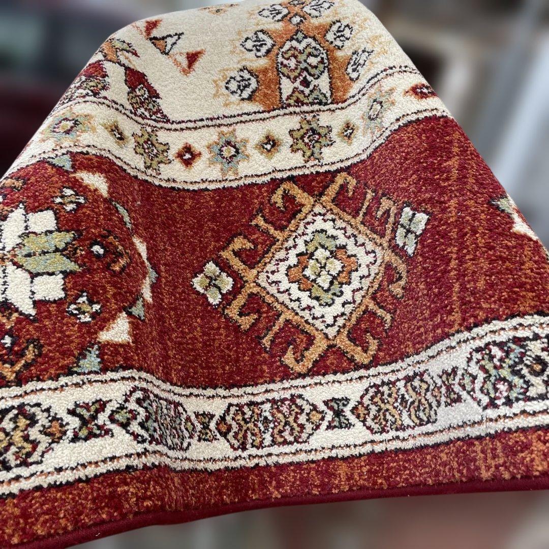 美品　ベルギー絨毯　200×200cm