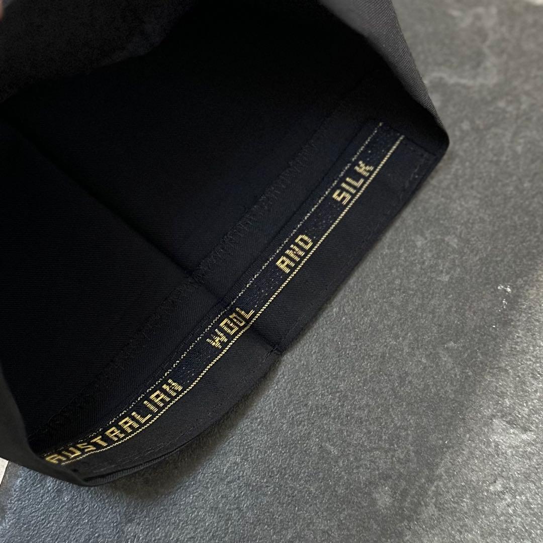 Ermenegildo Zegna【シルク混　ツータック　ワイドスラックス】