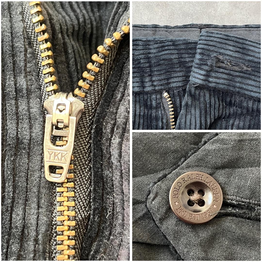 ポロバイ ラルフローレン W38 コーデュロイボトム チノパン 黒 18210