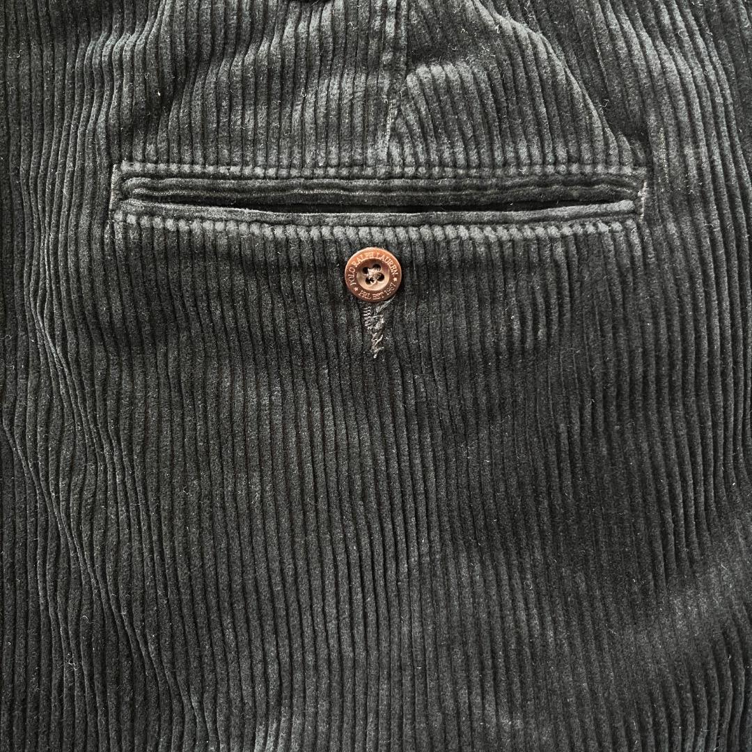 ポロバイ ラルフローレン W38 コーデュロイボトム チノパン 黒 18210