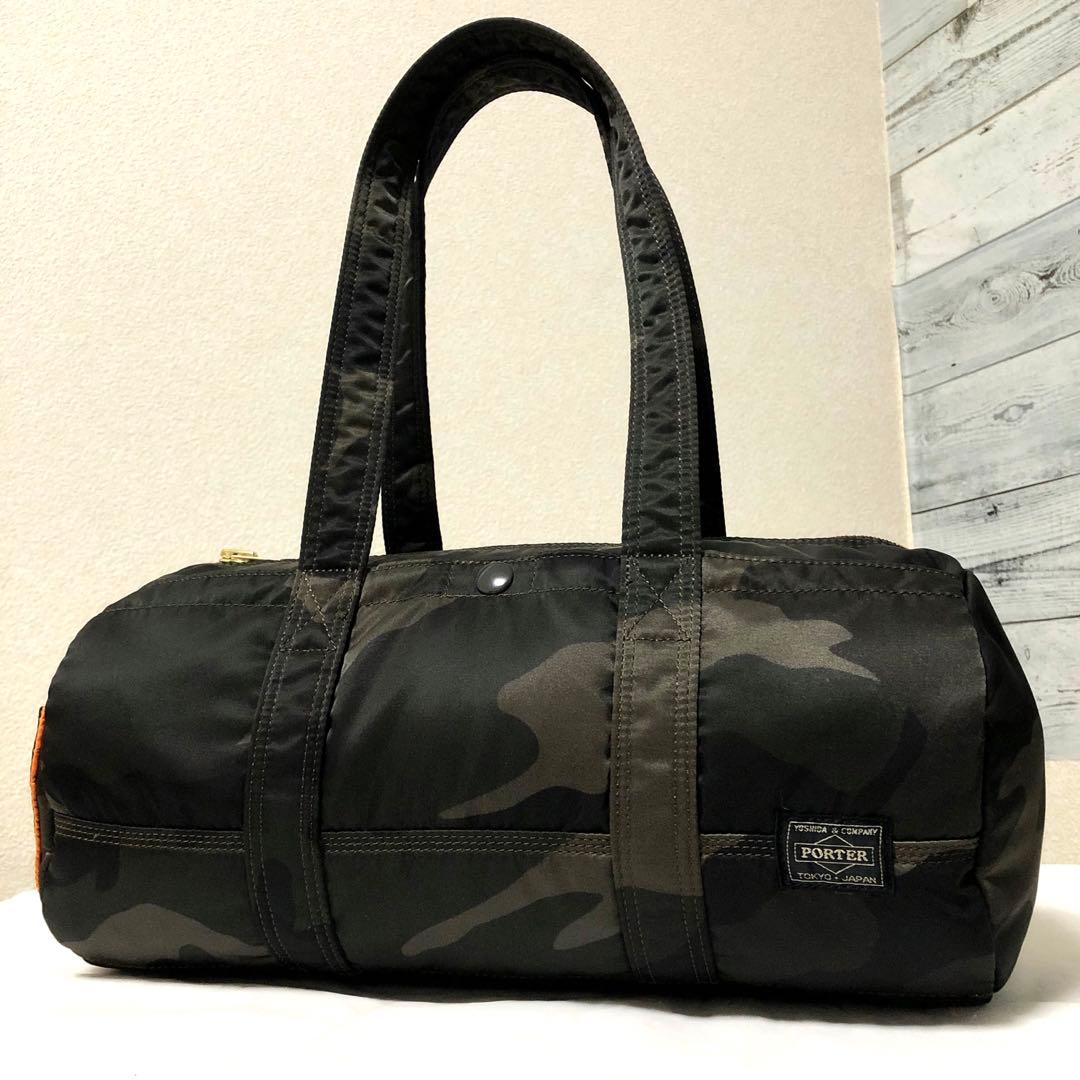未使用級✨希少 30周年ポータータンカー ミニボストンバッグL カモフラグリーン