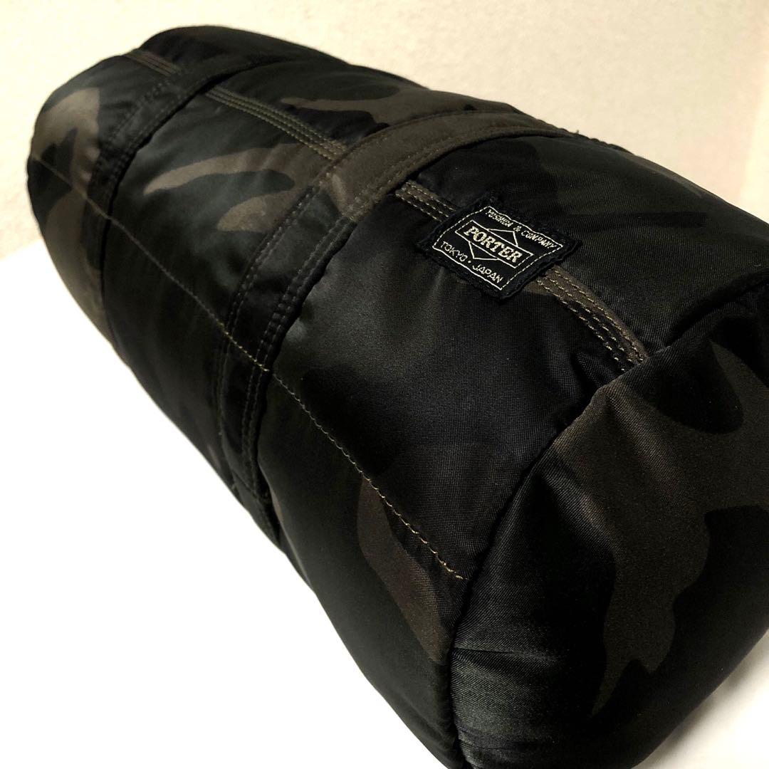 未使用級✨希少 30周年ポータータンカー ミニボストンバッグL カモフラグリーン