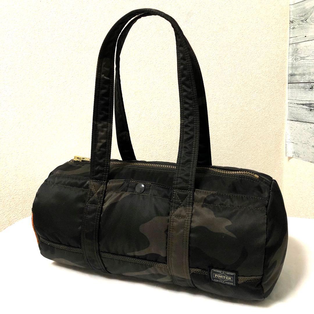 未使用級✨希少 30周年ポータータンカー ミニボストンバッグL カモフラグリーン