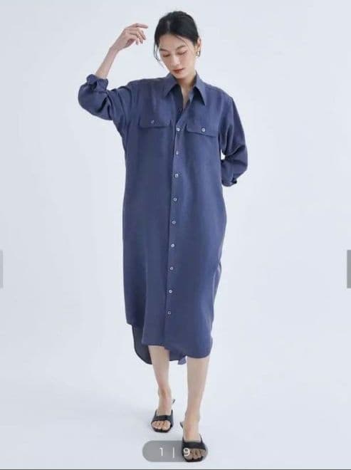 【MADISONBLUE】ハンプトン シルク シャツワンピース