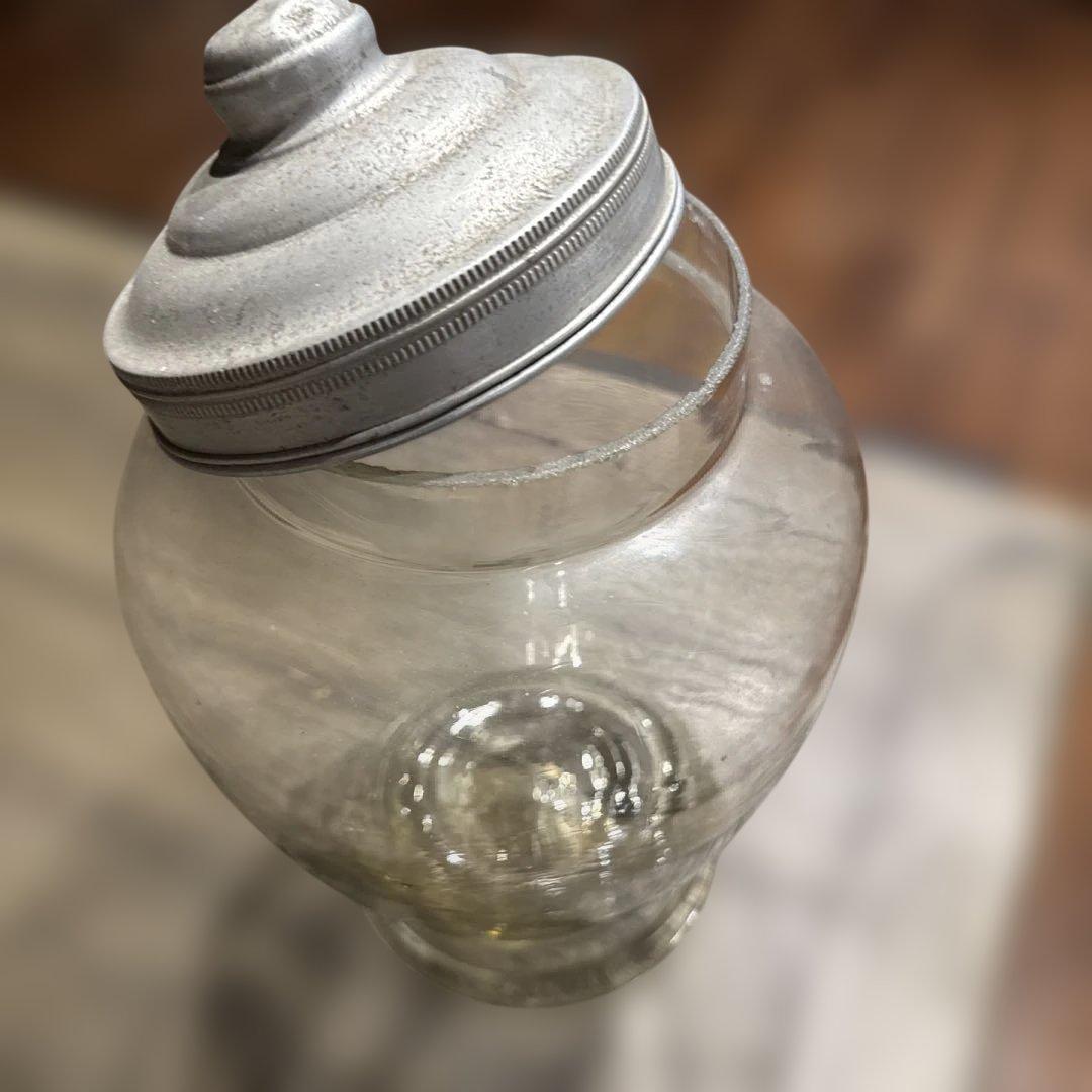 飴瓶　あめ瓶　地球瓶　駄菓子屋　ヴィンテージ　ガラス瓶 縦30cm