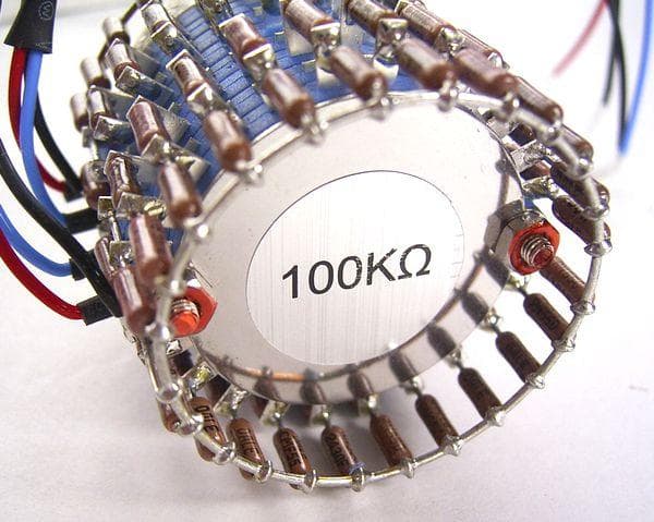 Dale抵抗 高音質 100kΩ2連24ポイントラダー・アッテネーター