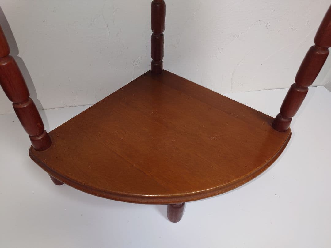 う*ぎ様 木製 マルニ 4段 コーナーラック MARUNI コーナー家具 棚 物