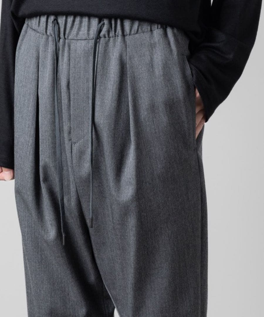 ato アトウ サルエルパンツ クラシックウール グレー 46