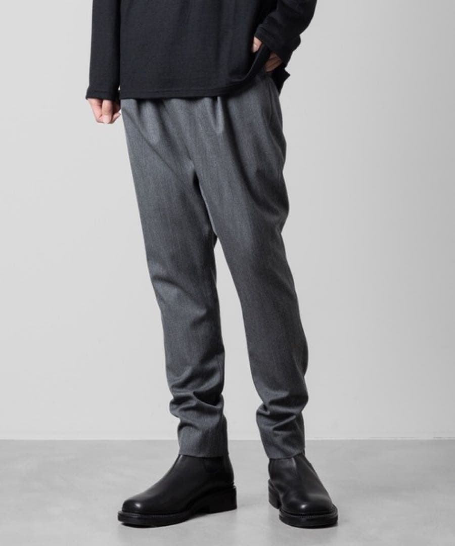 ato アトウ サルエルパンツ クラシックウール グレー 46