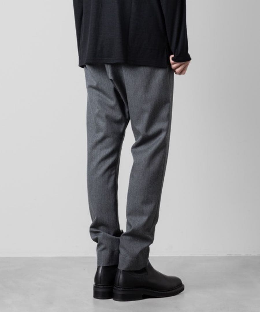 ato アトウ サルエルパンツ クラシックウール グレー 46