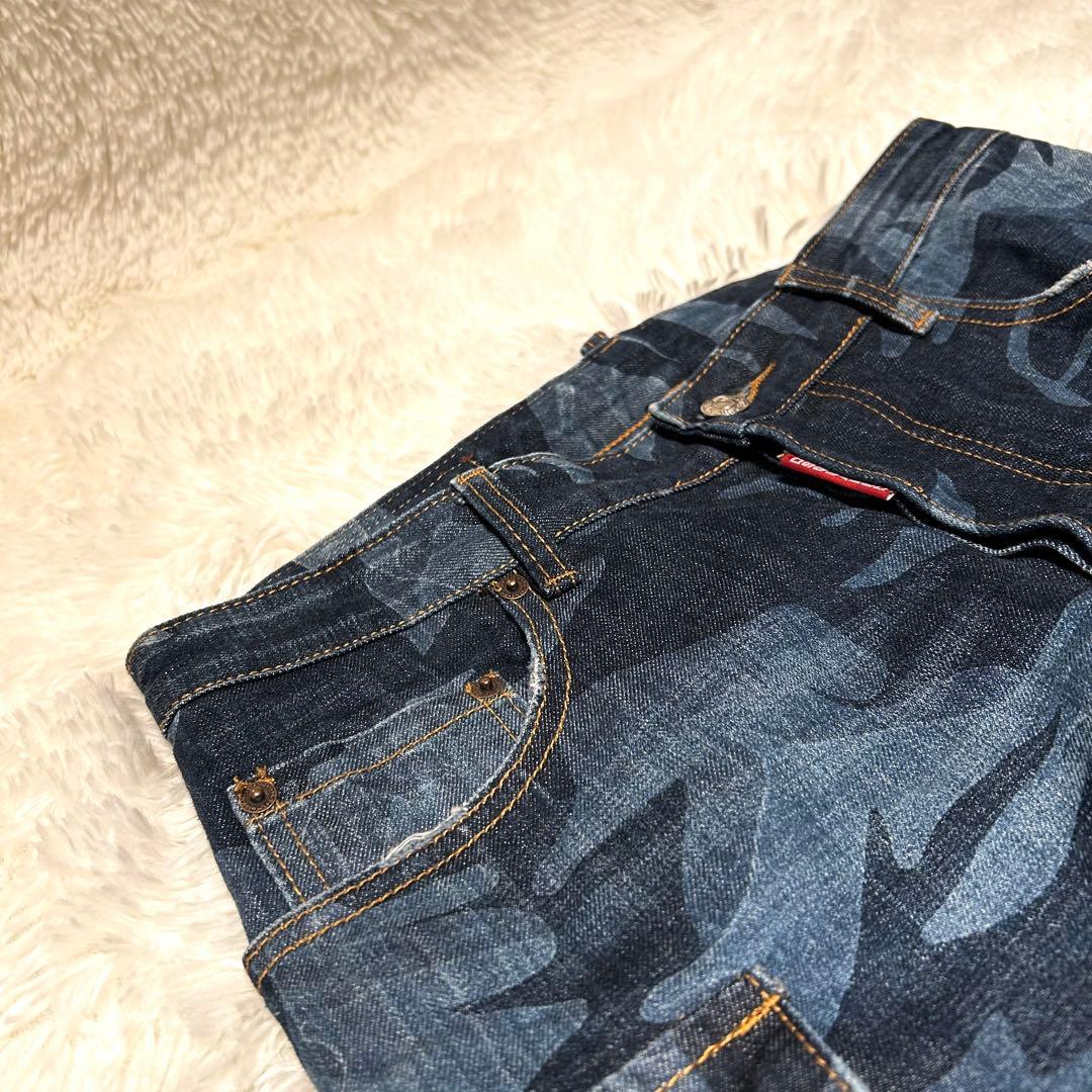 DSQUARED2 カモフラ ジーンズ 48 カーゴパンツデザイン 迷彩