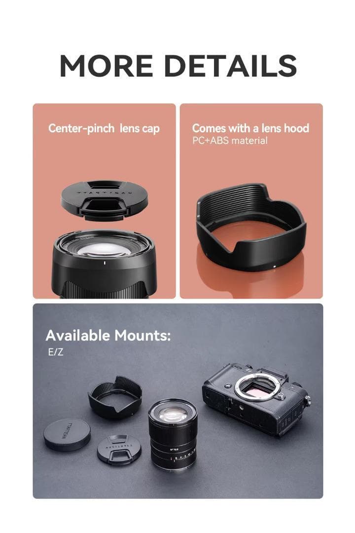 新品 TTArtisan AF 75mm F2 フルサイズ対応 ソニーEマウント