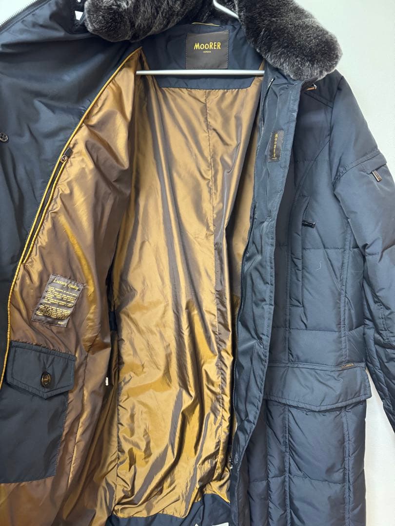 【美品・ムーレー】ダウンジャケット モーリス ネイビー 58サイズ