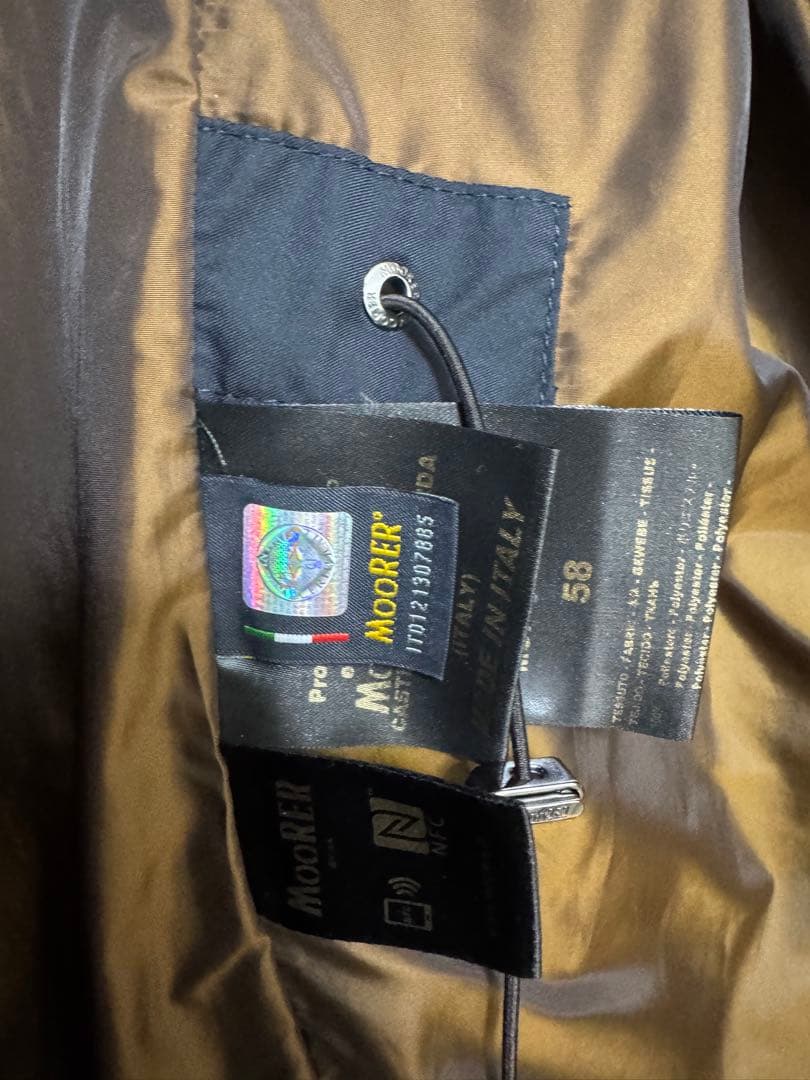 【美品・ムーレー】ダウンジャケット モーリス ネイビー 58サイズ