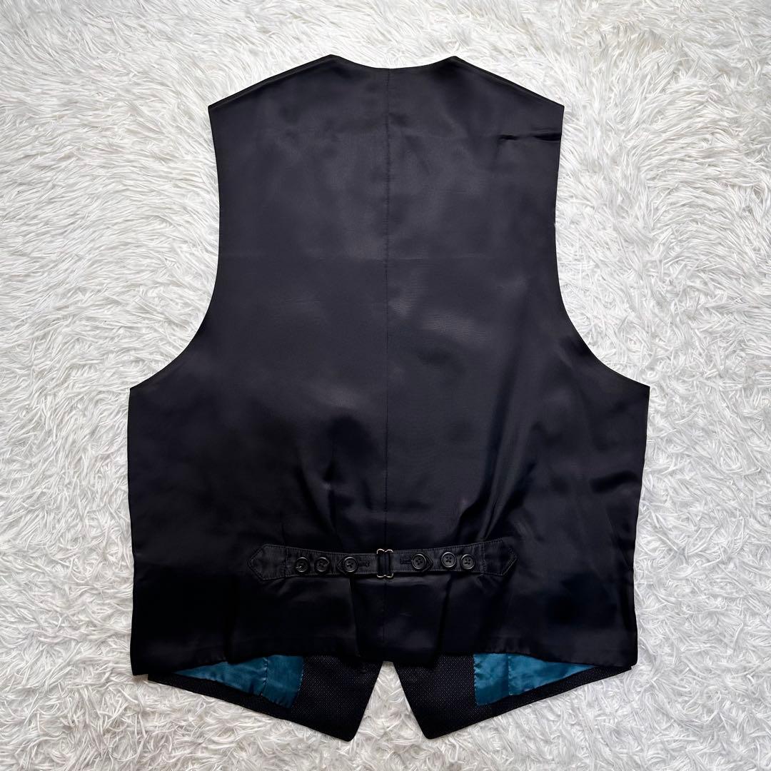 希少 極美品 ポールスミス 蓮柄 花柄 3ピース セットアップ 総裏 LX 黒