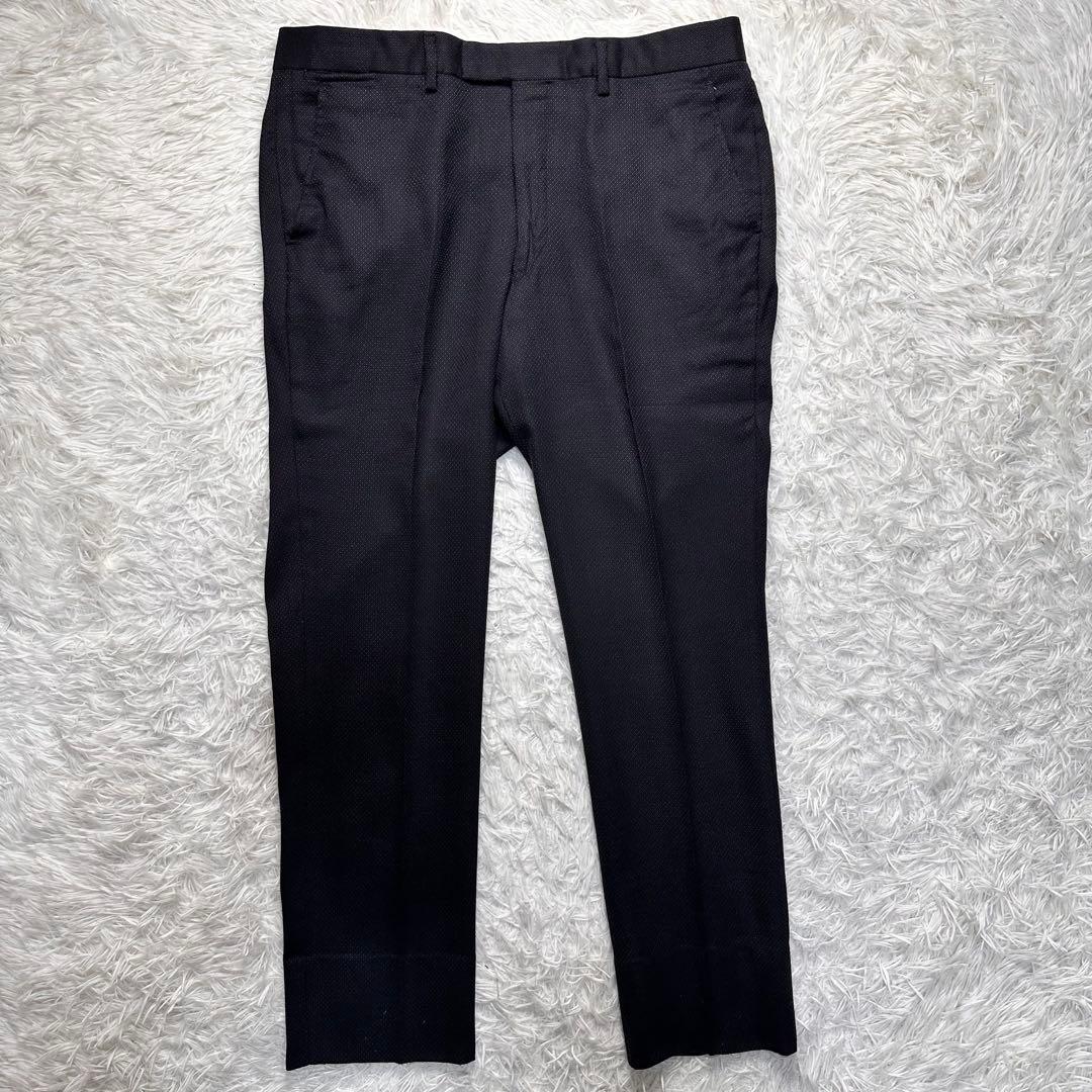 希少 極美品 ポールスミス 蓮柄 花柄 3ピース セットアップ 総裏 LX 黒