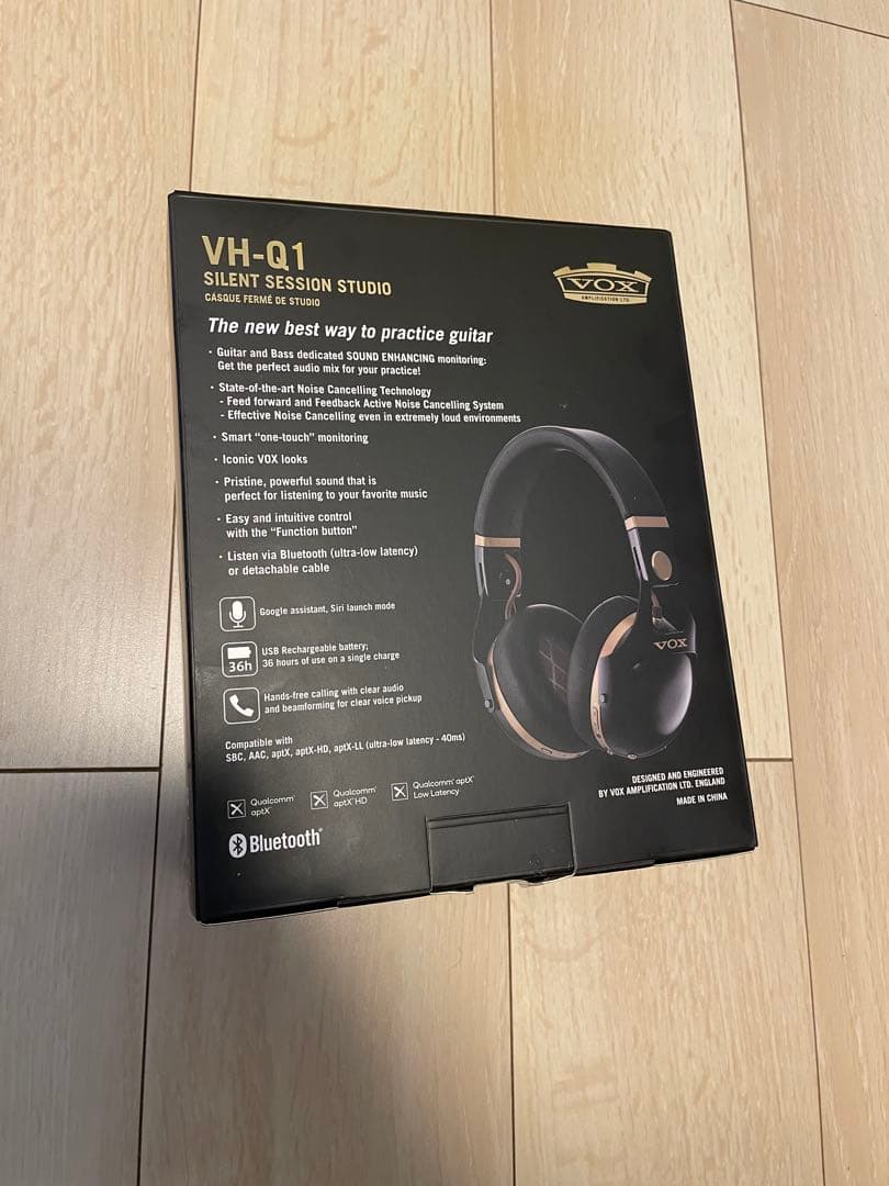 VH-Q1 ブラック ワイヤレスヘッドホン