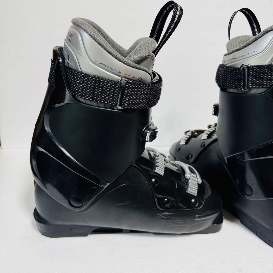 スキー ブーツ27cm27.5cm KASTLE ブラック黒色ブラック初心者