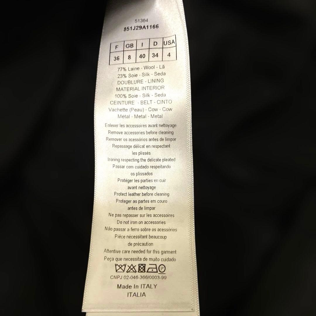 セール✨Christian Diorディオールプリーツミニスカート黒シルクウール