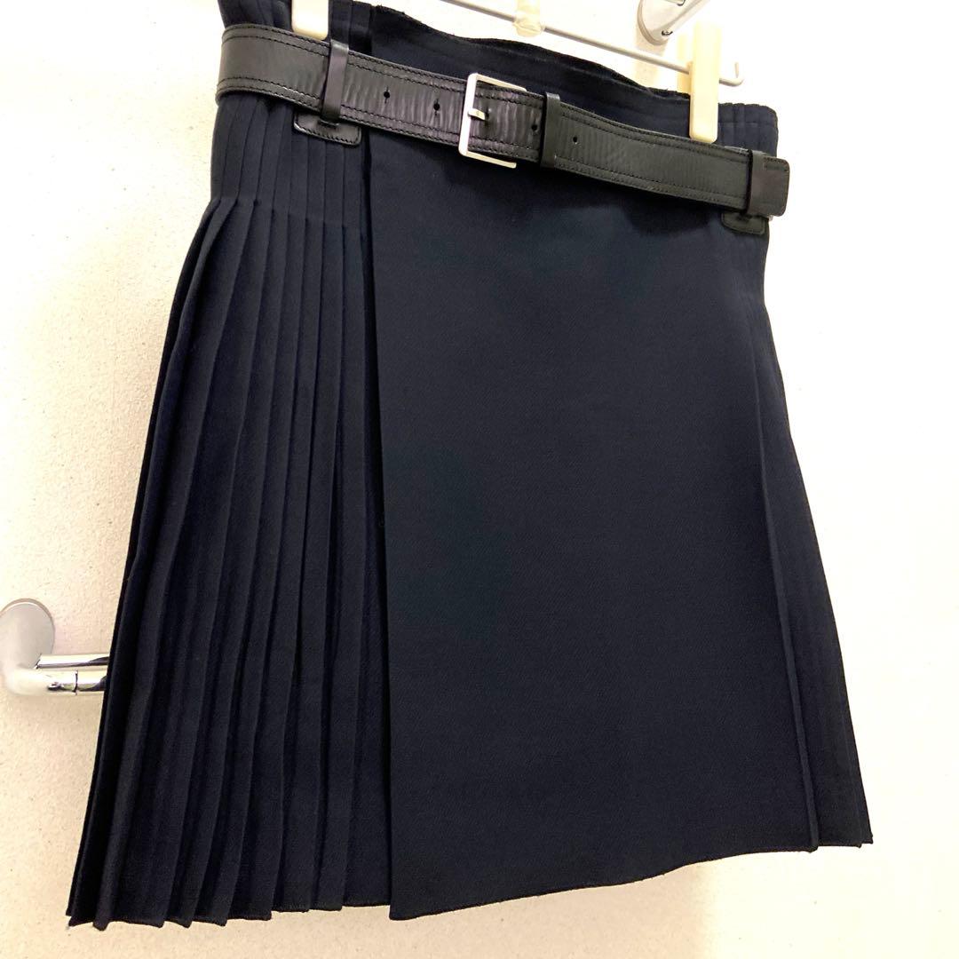 セール✨Christian Diorディオールプリーツミニスカート黒シルクウール