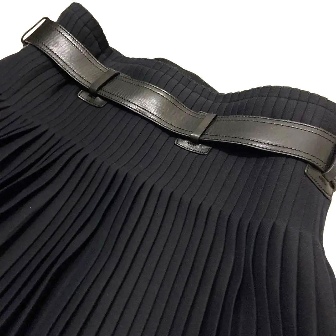 セール✨Christian Diorディオールプリーツミニスカート黒シルクウール