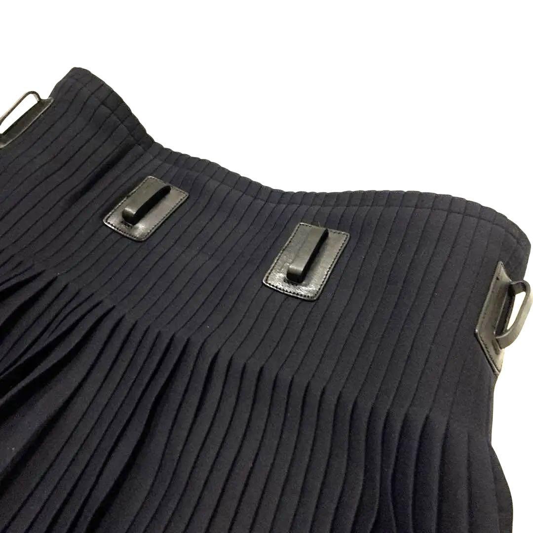 セール✨Christian Diorディオールプリーツミニスカート黒シルクウール