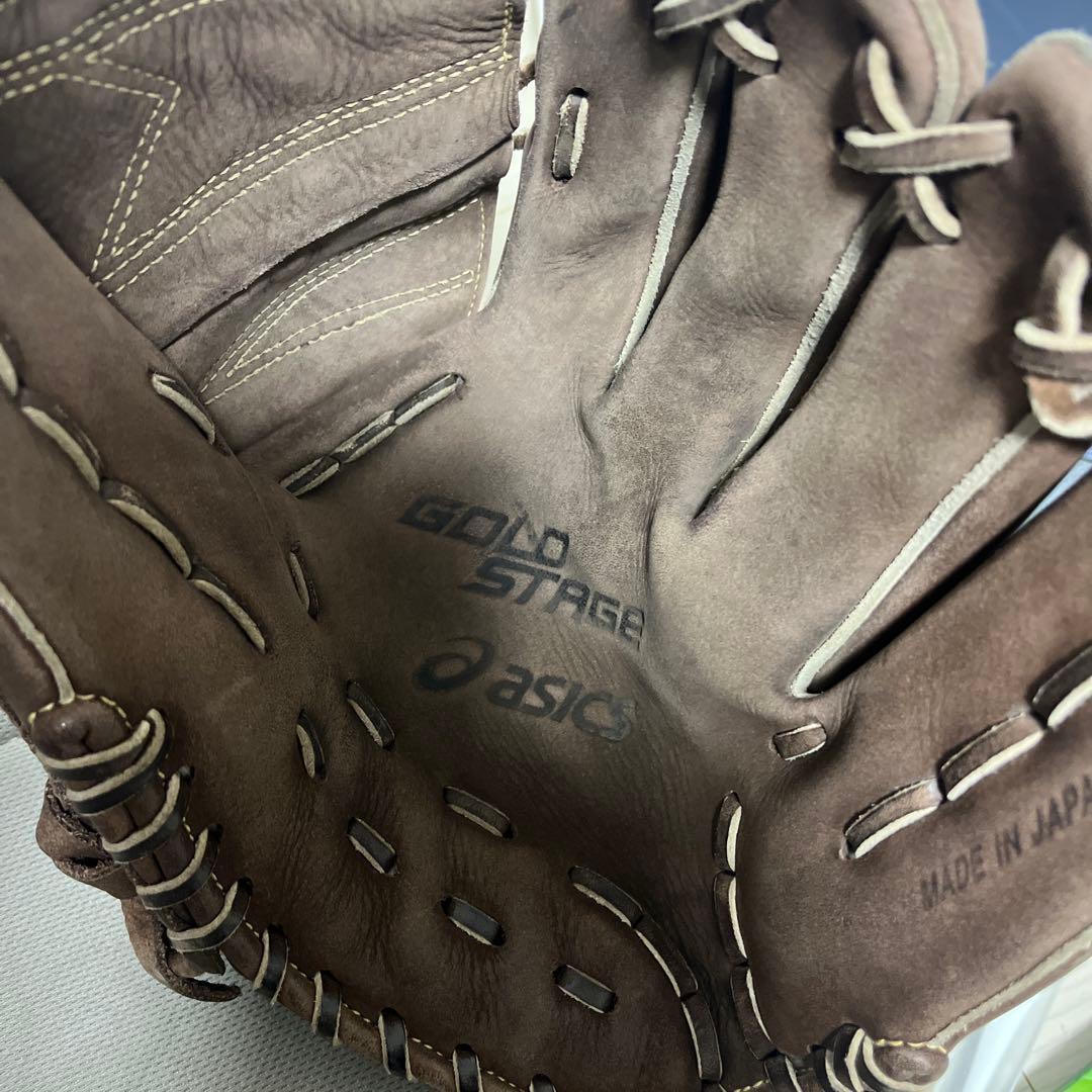 asics ゴールドステージ 硬式グローブ ブラウン