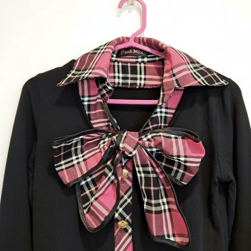 レア☆ Pink Mix ピンクミックス 制服風 ワンピース　姫ギャル　チェック