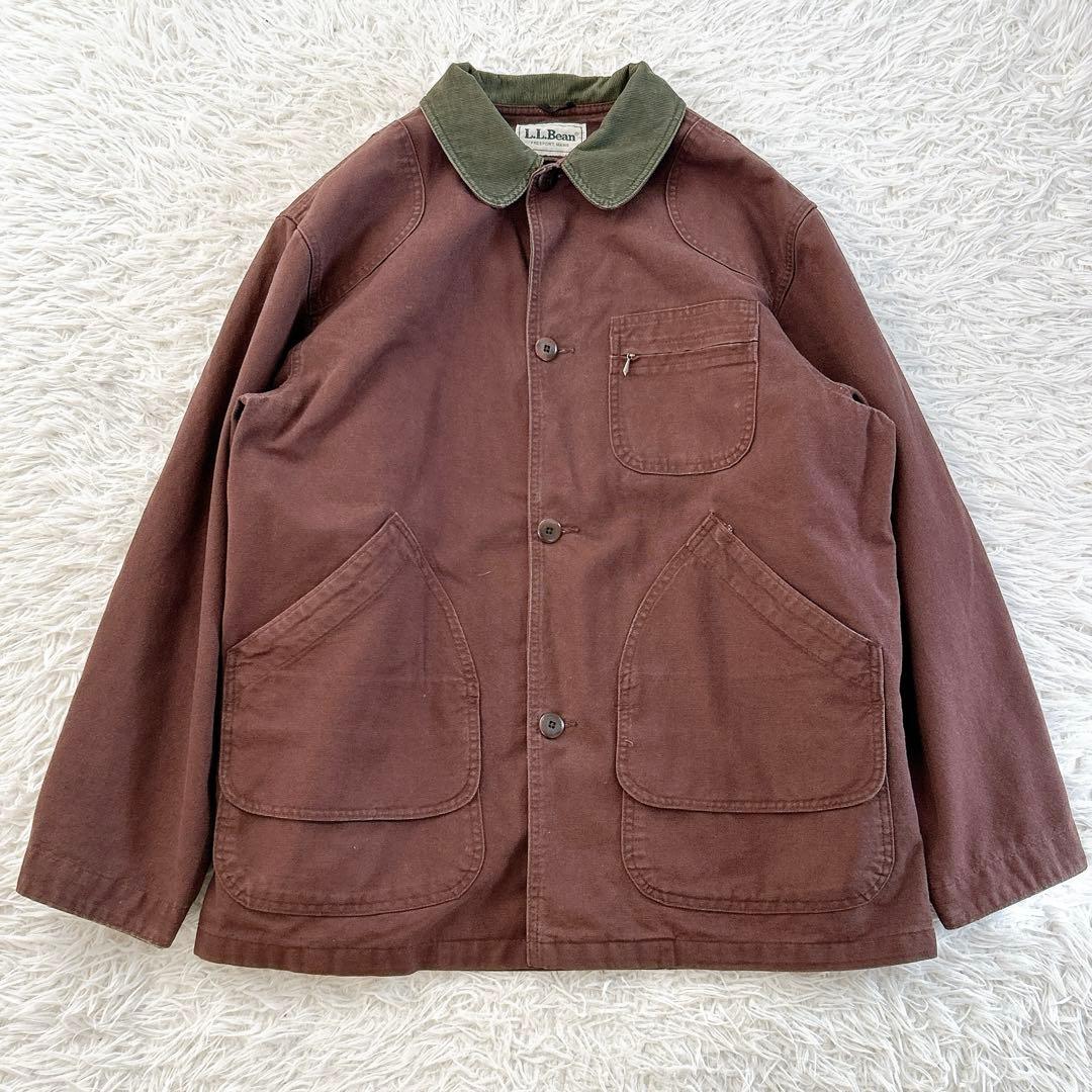 80s USA製　L.L.Bean フィールドコート　チェック　ライナー　L
