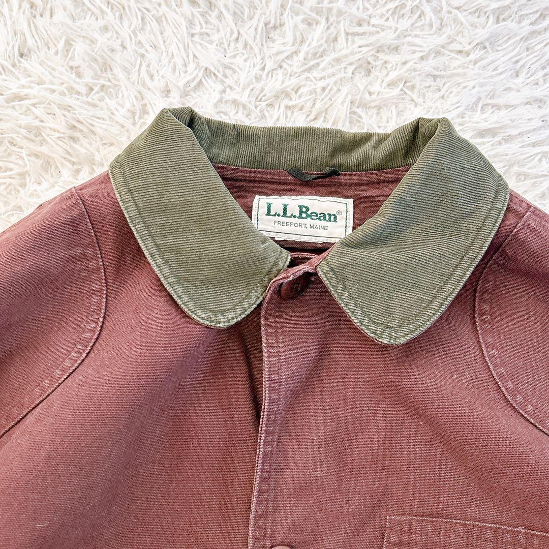 80s USA製　L.L.Bean フィールドコート　チェック　ライナー　L