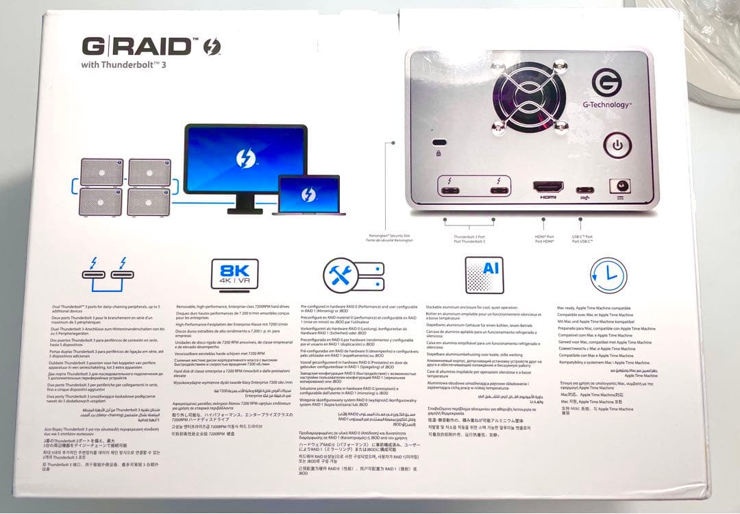 【新品未開封】WD G-RAID with Thunderbolt 3 12TB