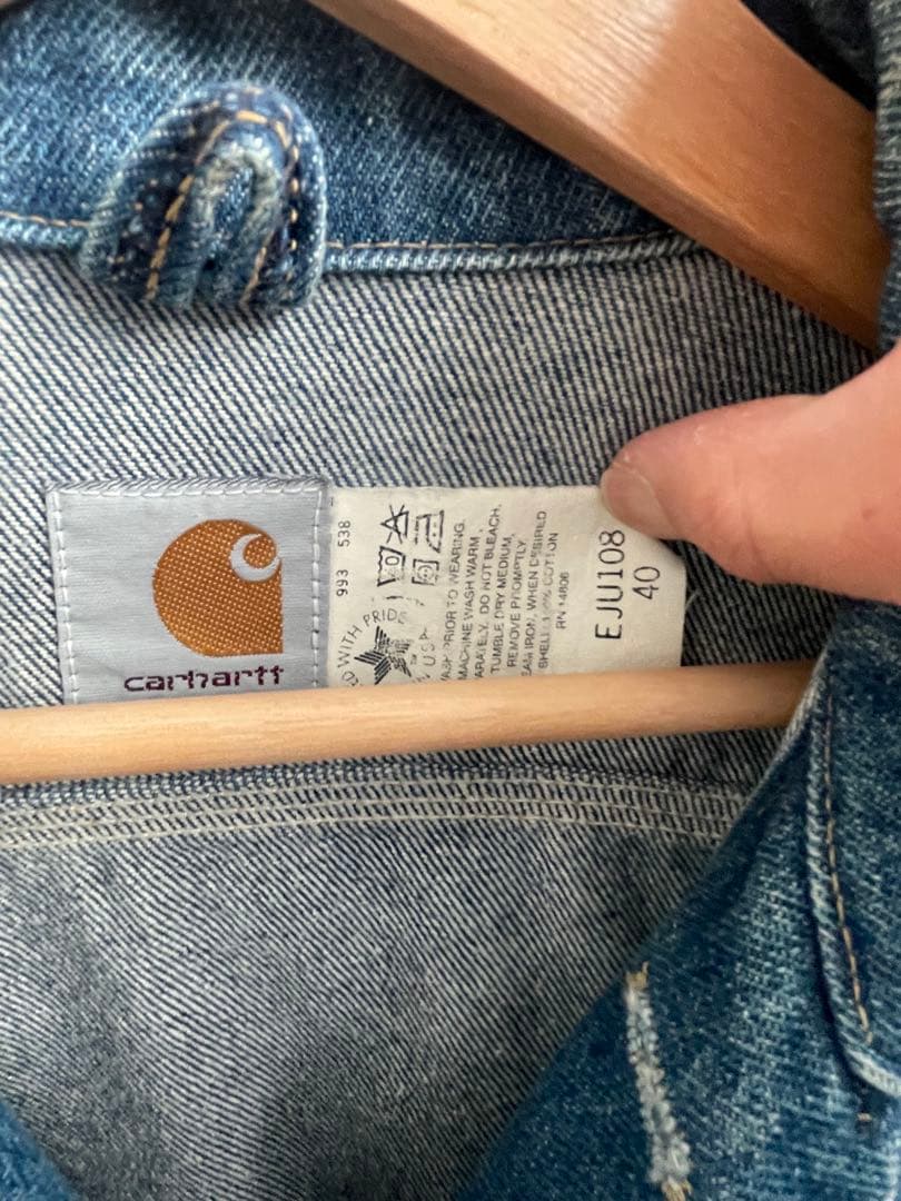 80's carhartt デニムジャケット M