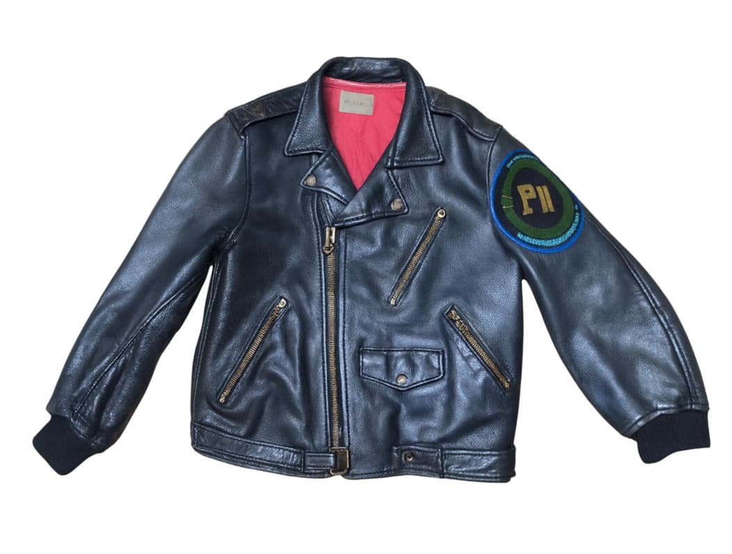 PINK HOUSE ピンクハウス　革ジャン　黒　裏地赤