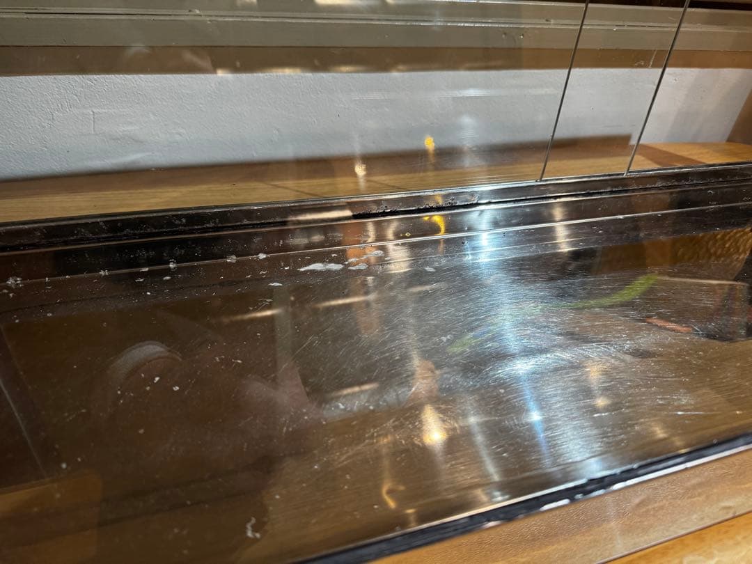 カフェ什器　ガラス　陳列　ショーケース　ディスプレイケース