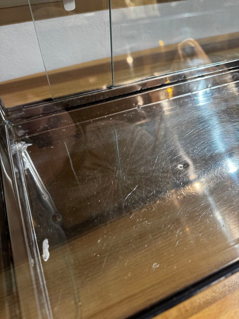 カフェ什器　ガラス　陳列　ショーケース　ディスプレイケース