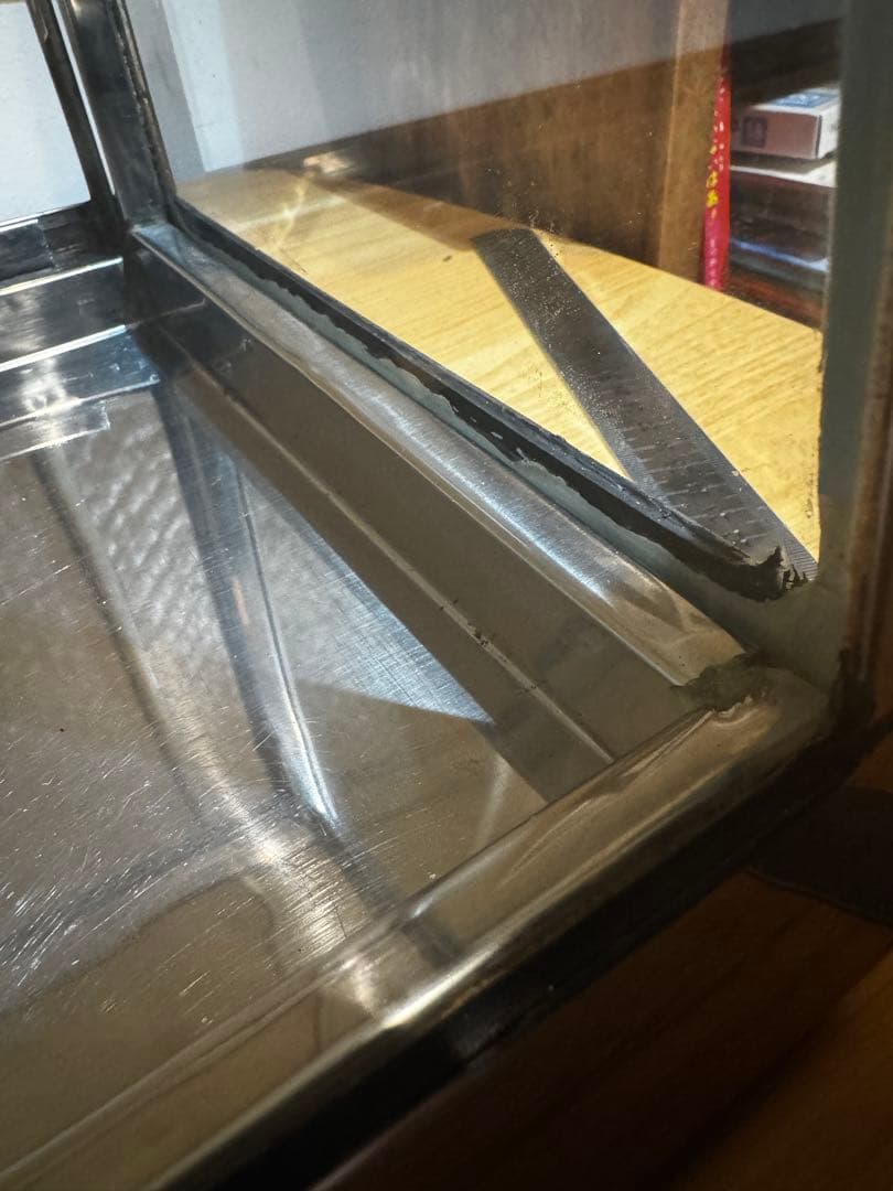 カフェ什器　ガラス　陳列　ショーケース　ディスプレイケース