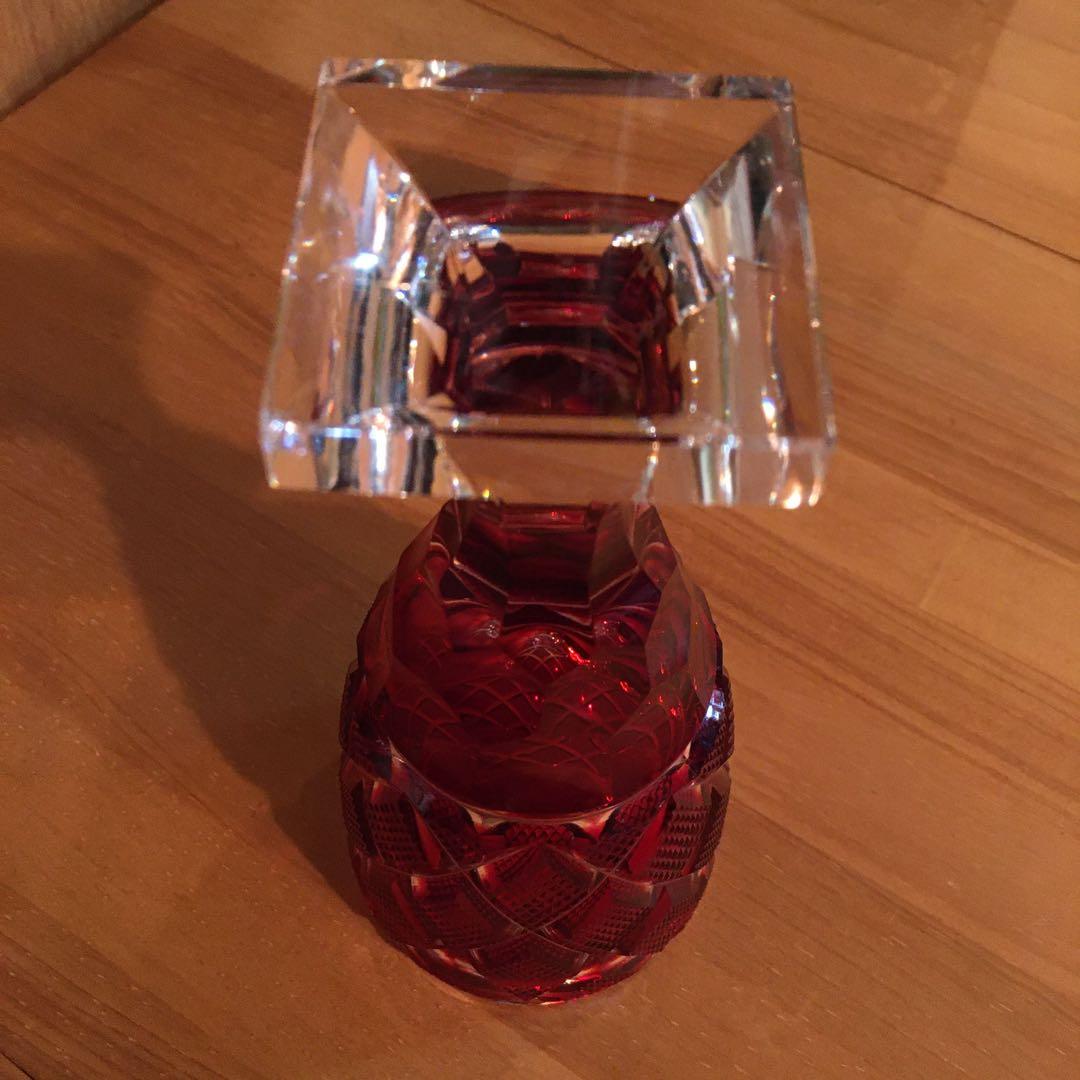 島津　薩摩切子　島津切子　脚付杯　SHIMAZU