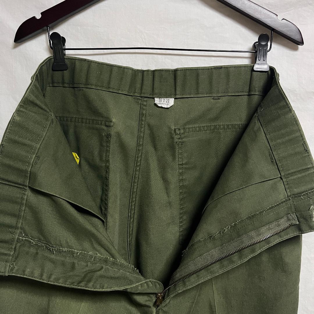 80's 米軍実物 OG-507 ベイカーパンツ ユーティリティー W36