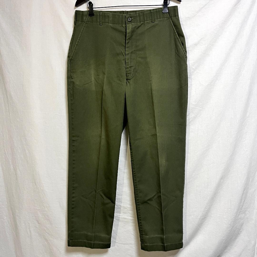 80's 米軍実物 OG-507 ベイカーパンツ ユーティリティー W36