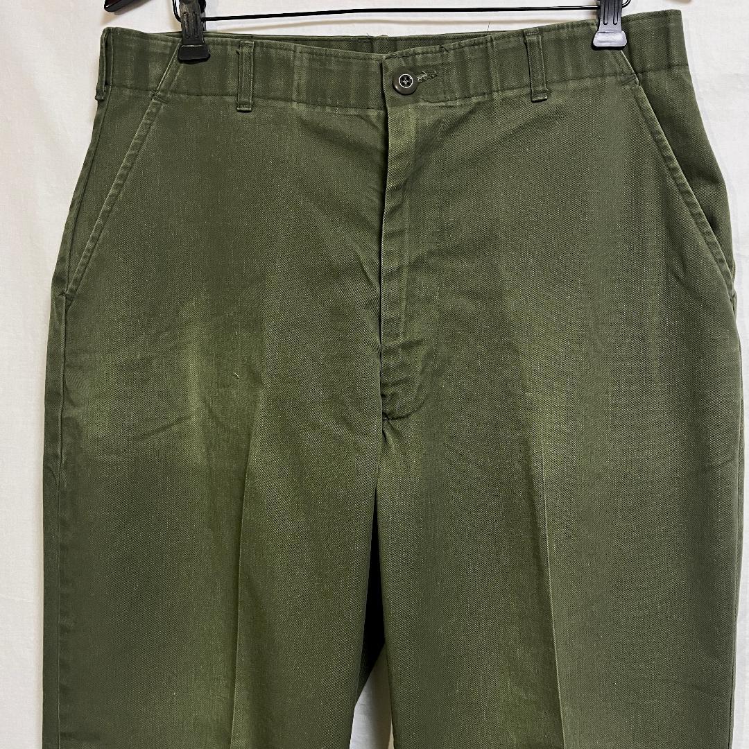 80's 米軍実物 OG-507 ベイカーパンツ ユーティリティー W36
