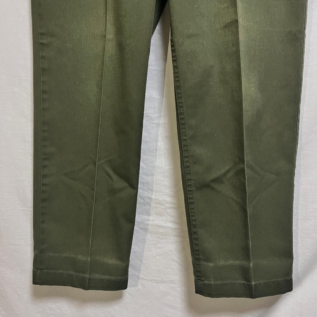 80's 米軍実物 OG-507 ベイカーパンツ ユーティリティー W36